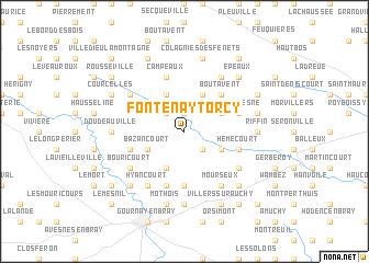 map of Fontenay-Torcy