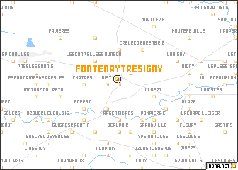 map of Fontenay-Trésigny
