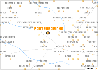 map of Fonte Negrinha