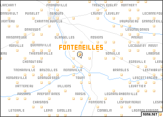 map of Fonteneilles