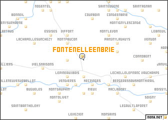 map of Fontenelle-en-Brie