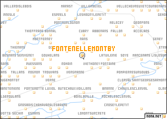 map of Fontenelle-Montby