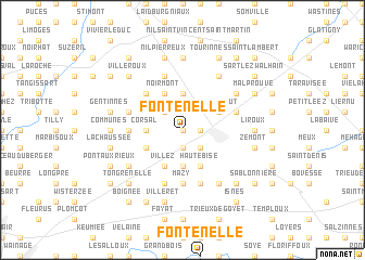 map of Fontenelle