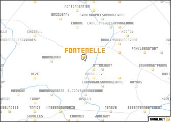 map of Fontenelle