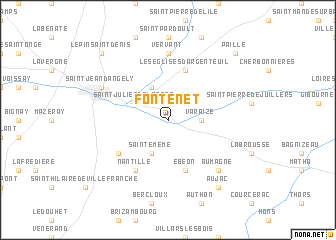 map of Fontenet