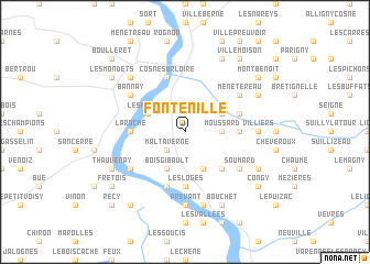 map of Fontenille