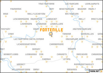 map of Fontenille