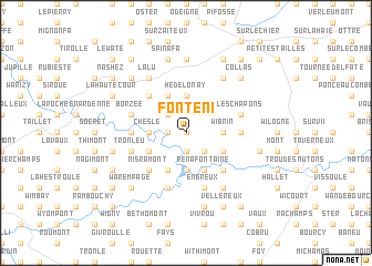 map of Fonteni