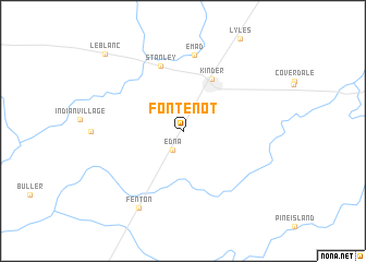 map of Fontenot