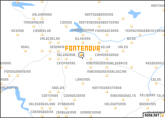 map of Fonte Nova