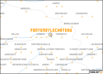 map of Fontenoy-le-Château