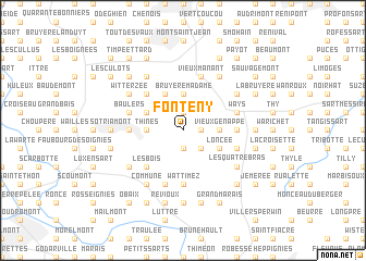 map of Fonteny