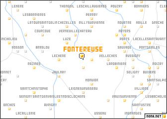 map of Fontereuse