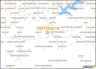 map of Fonte Santa