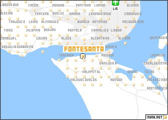 map of Fonte Santa