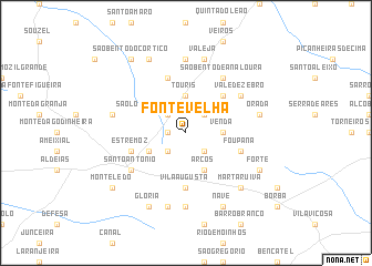 map of Fonte Velha