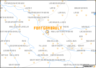 map of Fontgombault