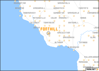 map of Font Hill