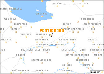 map of Fontignano