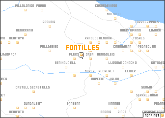 map of Fontilles