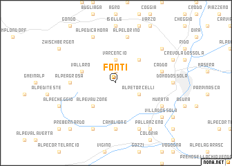 map of Fonti