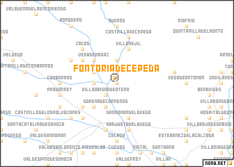 map of Fontoria de Cepeda