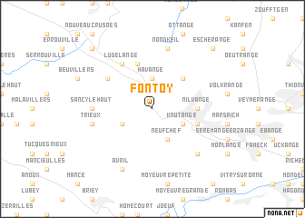 map of Fontoy