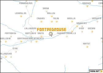 map of Fontpédrouse