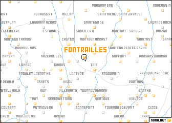 map of Fontrailles