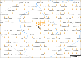 map of Fonty