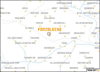 map of Fonzaleche