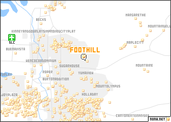 map of Foothill