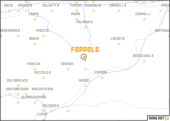 map of Foppolo