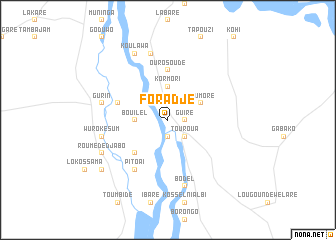 map of Foradjé