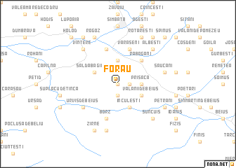 map of Forău