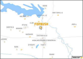 map of Forbush