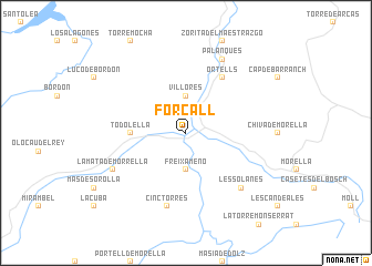 map of Forcall