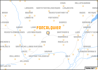 map of Forcalquier