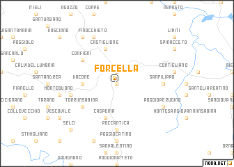 map of Forcella
