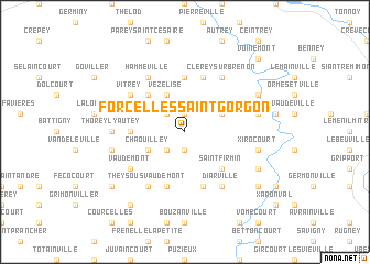 map of Forcelles-Saint-Gorgon