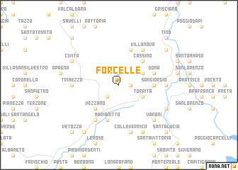 map of Forcelle