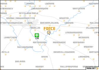 map of Forcé