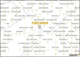 map of Forchheim