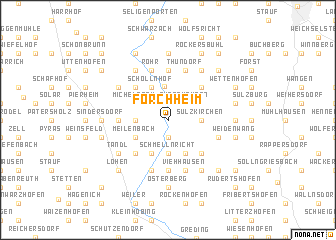 map of Forchheim