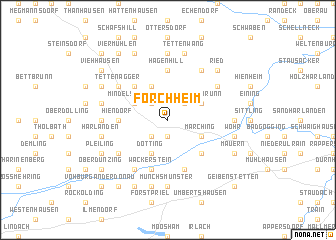 map of Forchheim