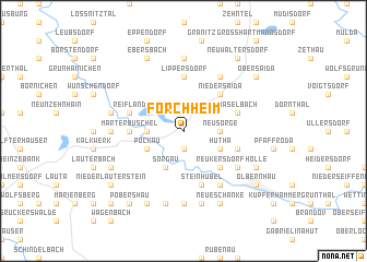 map of Forchheim