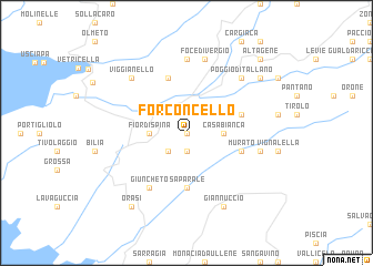 map of Forconcello