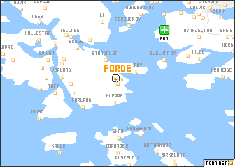 map of Førde