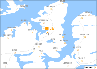 map of Førde