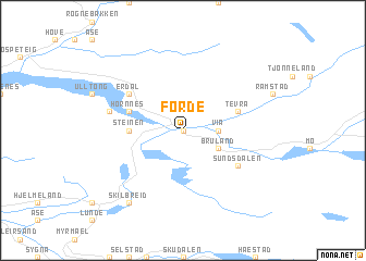 map of Førde